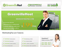 Tablet Screenshot of greenvillehost.com